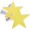 Glitter Star Cutouts for Bulletin Board, Crafts, Classrooms (6 Colors, 60 Pack)